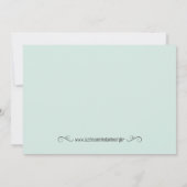 Invitation à la fête du thé Shabby Chic (Dos)