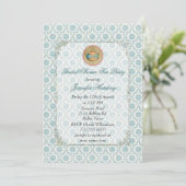 Invitation à la fête du thé Shabby Fête des mariée (Debout devant)