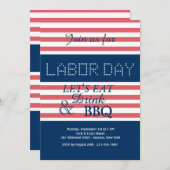 Invitation à la fête du travail (Devant / Derrière)