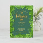 Invitation à la fête du trèfle de la Saint-Patrick (Debout devant)