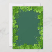 Invitation à la fête du trèfle de la Saint-Patrick (Dos)