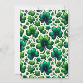 Invitation à la fête du trèfle de la Saint-Patrick (Devant)