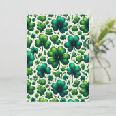 Invitation à la fête du trèfle de la Saint-Patrick (Debout devant)