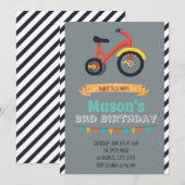 Invitation à la fête du tricycle (Devant / Derrière)