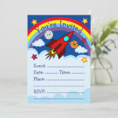 Invitation à la fête du vaisseau spatial (Debout devant)