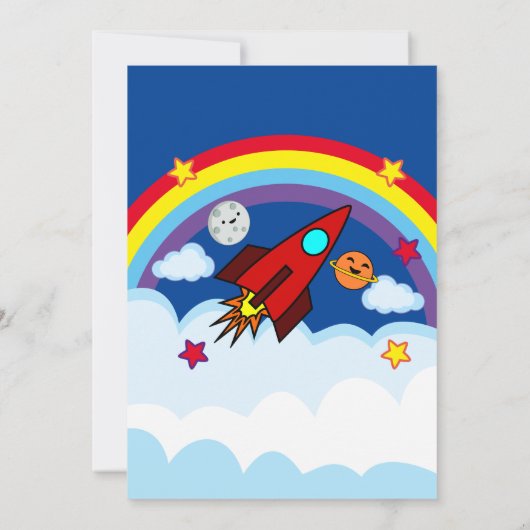 Invitation à la fête du vaisseau spatial (Dos)