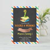 Invitation à la fête du ver de livre (Debout devant)