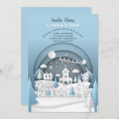 Invitation à la fête du village de Noël (Devant / Derrière)