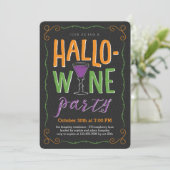 Invitation à la fête du vin d'Halloween (Debout devant)