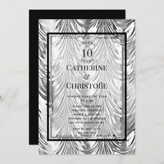 Invitation à la fête du vingt-cinquième anniversai (Devant / Derrière)