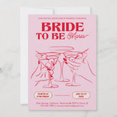 Invitation à la fête du week-end en rose pour l'en (Devant)