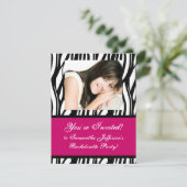 Invitation à la fête du Zèbre rose chaud (Debout devant)