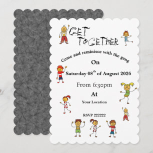 Invitation à la fête d'un ami