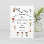 Invitation à la fête d'un ami (Debout devant)