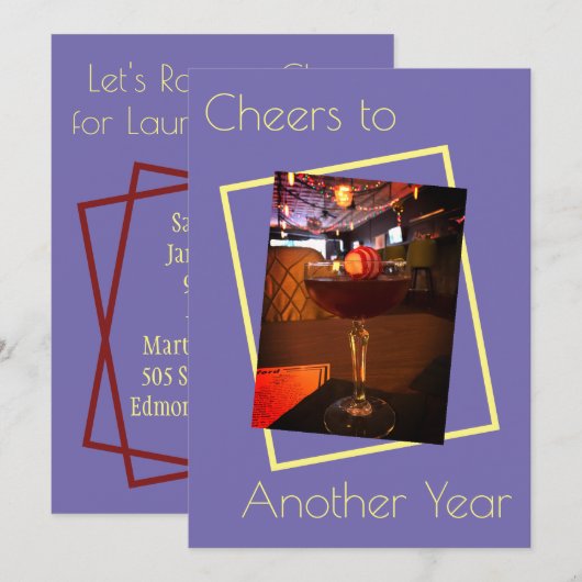 Invitation à la fête d'une autre année (Devant / Derrière)