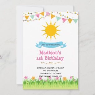 Invitation à la fête ensoleillée d'été