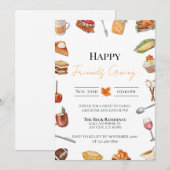 Invitation à la fête entre amis (Devant / Derrière)