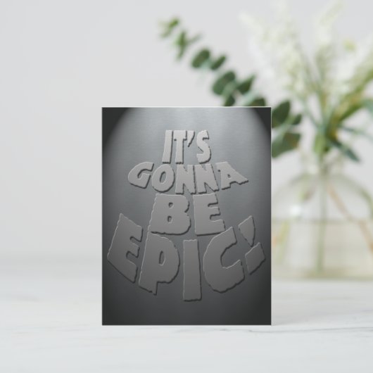 Invitation à la fête Epic (Debout devant)