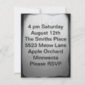 Invitation à la fête Epic (Dos)