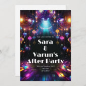 Invitation à la fête et au mariage de jeunes Indie (Devant / Derrière)