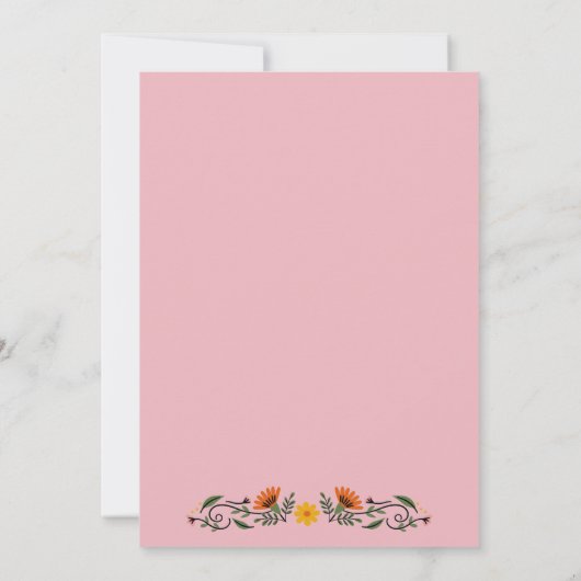 Invitation à la fête Fiesta (Dos)