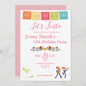 Invitation à la fête Fiesta (Devant / Derrière)
