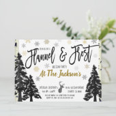 Invitation à la fête Flannel et Frost (Debout devant)