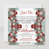 Invitation à la fête fractale des vacances (Dos)