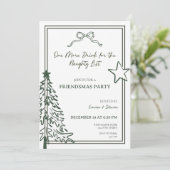 Invitation à la fête Friendsmas (Debout devant)