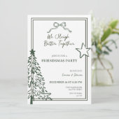 Invitation à la fête Friendsmas (Debout devant)