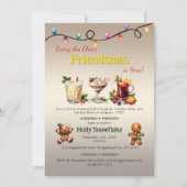 Invitation à la fête Friendsmas – Amusant et Festi (Devant)