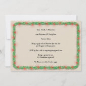 Invitation à la fête Friendsmas | Guirlande lumine (Dos)