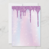 Invitation à la fête Glitter Slime (Dos)