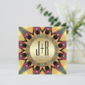 Invitation à la fête Glitter Sunshine de la Tribu  (Debout devant)