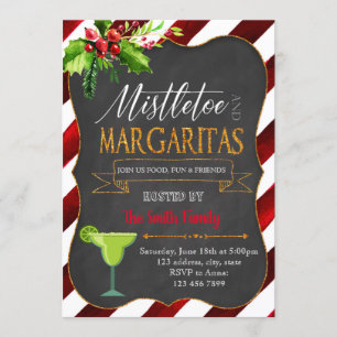 Invitation à la fête Gui et Margaritas