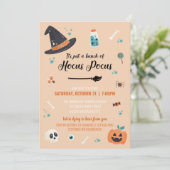 Invitation à la fête Halloween Hocus Pocus (Debout devant)