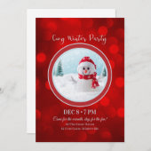 Invitation à la fête hivernale – Conception festiv (Devant / Derrière)