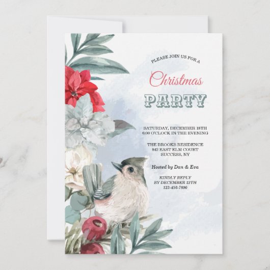 Invitation à la fête hivernale des oiseaux (Devant)