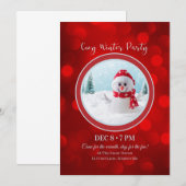 Invitation à la fête hivernale – Invitation pour a (Devant / Derrière)
