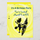 Invitation à la fête juive de Kayak (Devant / Derrière)