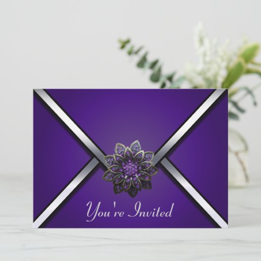 Invitation à la fête juive violette (Debout devant)