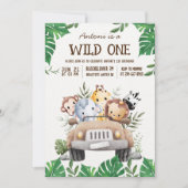 Invitation à la fête jungle des animaux de la sava (Devant)