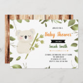 Invitation à la fête koala (Devant / Derrière)