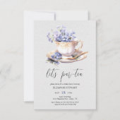 Invitation à la fête « Let's Par-Tea » (Devant)