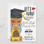 Invitation à la fête Luau (Devant)