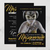 Invitation à la fête mascarade (Devant / Derrière)
