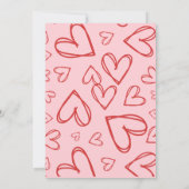 invitation à la fête moderne valentine (Dos)