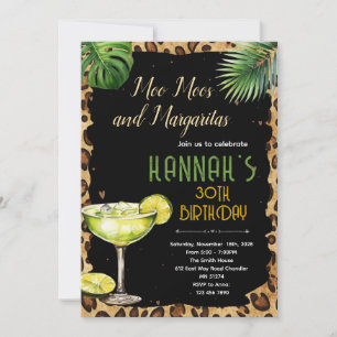 Invitation à la fête Moo Moos et Margaritas