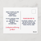 Invitation à la fête nationale de la Cheat Cheat (Dos)