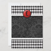 Invitation à la fête noire d'Alice au pays des mer (Dos)